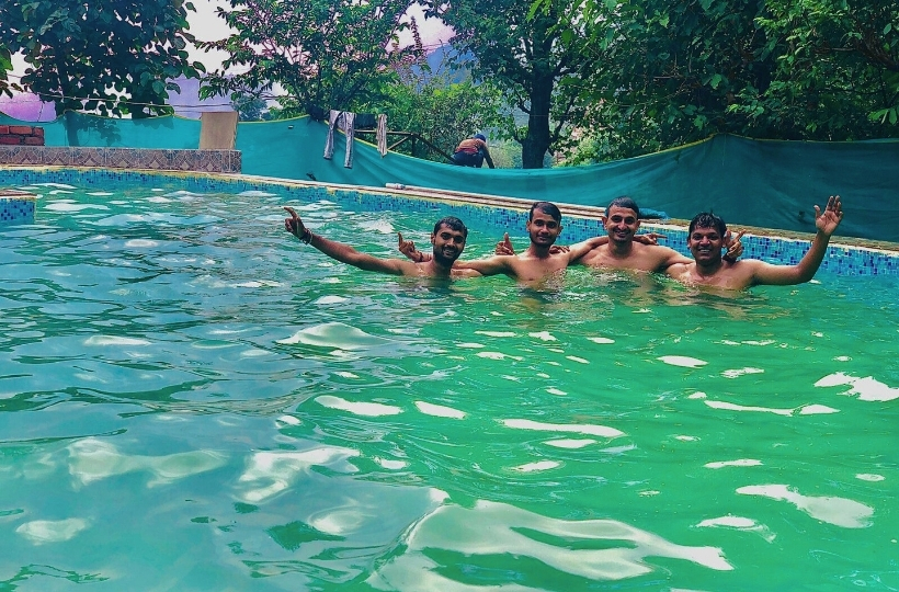 Luxury pool camping Rishikesh